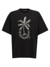 Dolce & Gabbana Short-sleeved Banana-tree-print T-shirt In Black