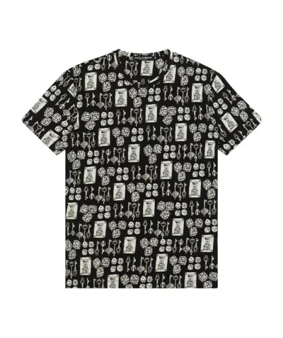 Dolce & Gabbana Printed T-shirt In Black