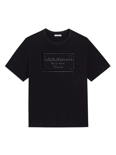 Dolce & Gabbana Kids' Printed T-shirt In Blue