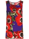 Dolce & Gabbana Anemone Silk-blend Charmeuse Top