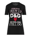 Dolce & Gabbana Printed T-shirt In Black