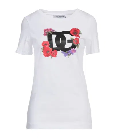 Dolce & Gabbana Printed T-shirts In White