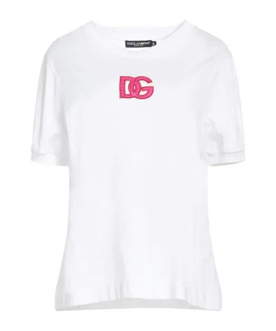 Dolce & Gabbana Printed T-shirts In White
