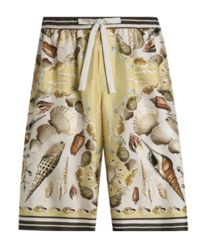 Dolce & Gabbana Dolce  Gabbana Printed Twill Shorts