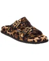 Dolce & Gabbana Leopard-print Sandals In Brown