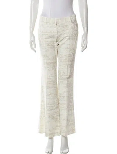 Pre-owned Dolce & Gabbana Printed Wide Leg Pants In Neutral