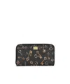 Dolce & Gabbana Printed Zipper Purse In Black