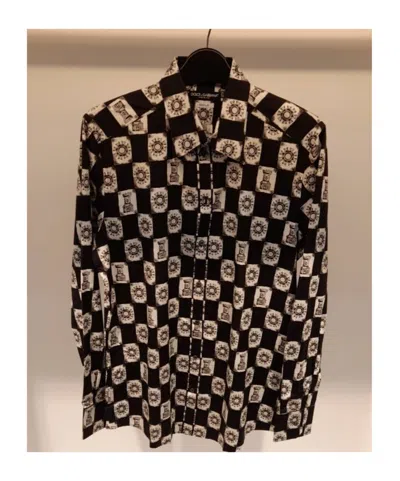 Dolce & Gabbana Printing Long-sleeved Shirt In Black