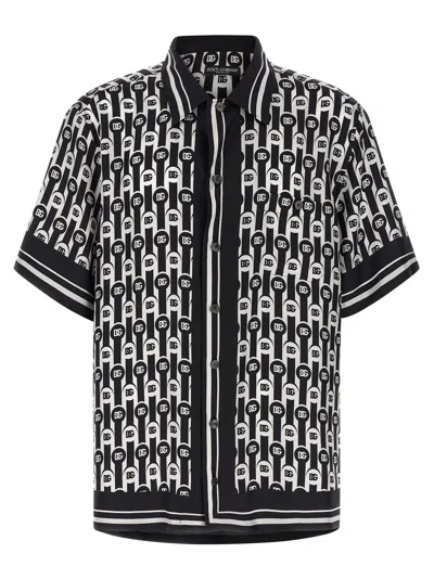 DOLCE & GABBANA PRIVATE WARDROBE SHIRT AND BLOUSE WHITE/BLACK