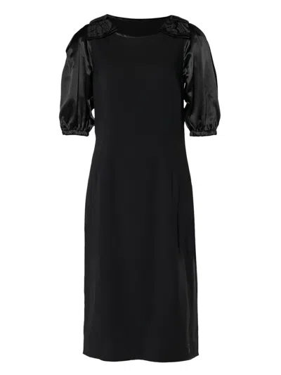 Pre-owned Dolce & Gabbana Puff-sleeve Midi Dress