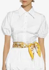 Dolce & Gabbana Puff-sleeved Poplin Shirt In White