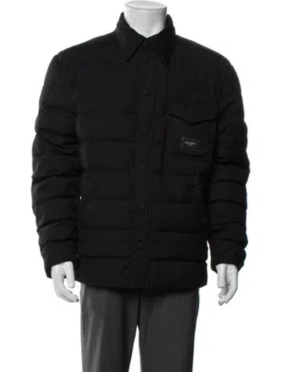 Pre-owned Dolce & Gabbana Puffer Coat In Black