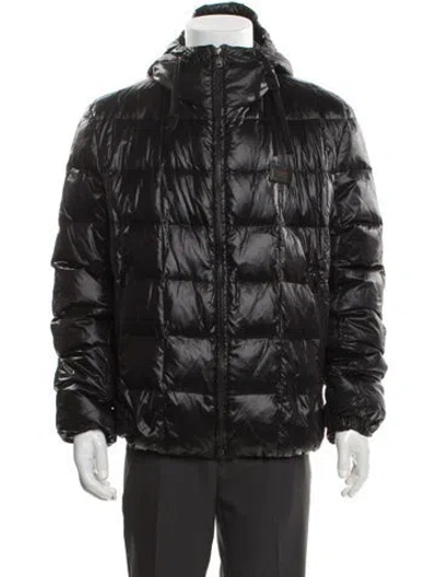 Pre-owned Dolce & Gabbana Puffer Coat In Black