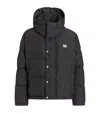 Dolce & Gabbana Grey Polyamide Polyurethane Giubbotto Jacket In Black