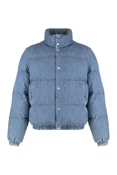 DOLCE & GABBANA PUFFER JACKET IN DENIM