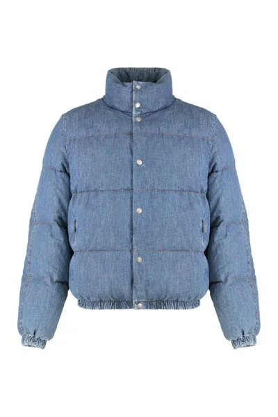 DOLCE & GABBANA DOLCE & GABBANA PUFFER JACKET IN DENIM