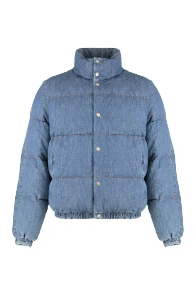 DOLCE & GABBANA DOLCE & GABBANA PUFFER JACKET IN DENIM