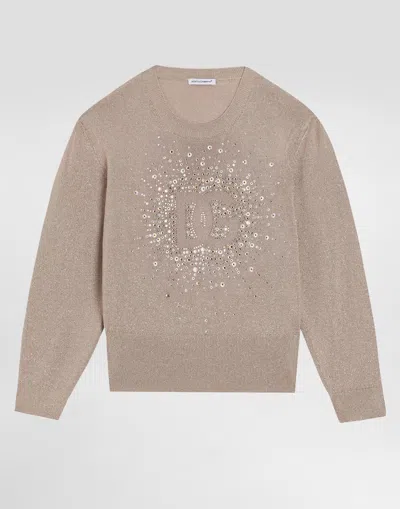 Dolce & Gabbana Kids' Pull Girocollo In Pink