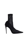 Dolce & Gabbana Lollo 105 Lace Ankle Boots In Black