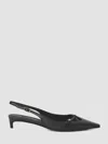 Dolce & Gabbana Mun 30 Croc-embossed Leather Slingback Pumps In Black