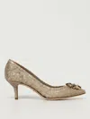 Dolce & Gabbana Lace Rainbow Pumps With Brooch Detailing Shoes In Neutral
