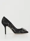 Dolce & Gabbana Bellucci 90 Crystal-embellished Pumps In Taormina Lace In Blue