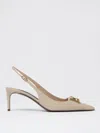 Dolce & Gabbana Lollo 60 Slingback Pumps In Polished Leather In Brown