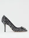 Dolce & Gabbana Bellucci Taormina Lace Pumps In 灰色