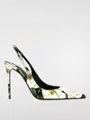 Dolce & Gabbana Printed Leather Slingback Pumps In Multicolor