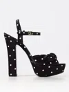 Dolce & Gabbana Keira Embellished Polka-dot Satin Sandals In Bunt