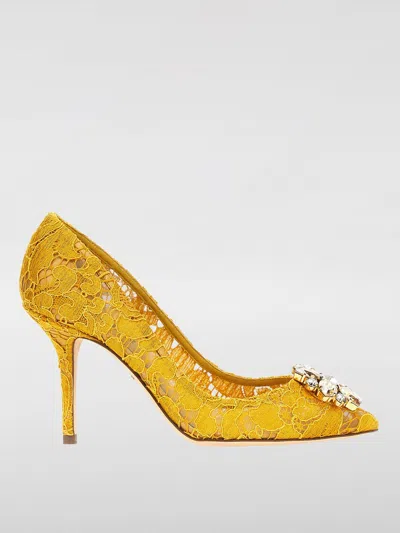 DOLCE & GABBANA PUMPS DOLCE & GABBANA WOMAN COLOR YELLOW,F79695003
