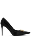 Dolce & Gabbana 90mm Lollo Pumps In Schwarz