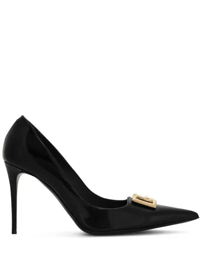 Dolce & Gabbana 90mm Lollo Pumps In Schwarz