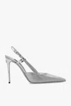 Dolce & Gabbana Rhinestone Pointed Toe Slingback Pumps