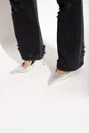 Dolce & Gabbana Kim  Rhinestone Pumps In Silver
