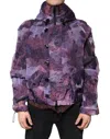 Dolce & Gabbana Purple Camouflage Hooded Men Blouson Jacket In Purple