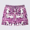 Dolce & Gabbana Purple Cotton Shorts In Purple