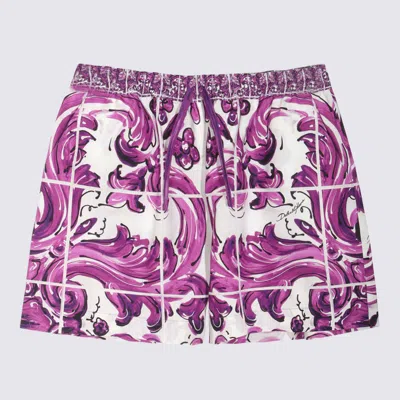 Dolce & Gabbana Kids' Purple Cotton Shorts
