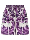 Dolce & Gabbana Maiolica Bermuda And Short Multicolor In Multi