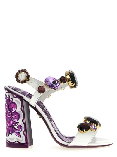 Dolce & Gabbana Purple Open Toe Heels