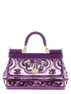 Dolce & Gabbana Purple Sicily Small Satchel