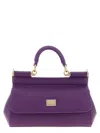 Dolce & Gabbana Purple Sicily Small Satchel In Purple