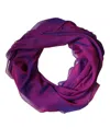 Dolce & Gabbana Purple Silk Rectangle Wrap Shawl Scarf In Pink