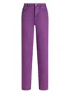 Dolce & Gabbana Five-pocket Straight Leg Jeans In Purple