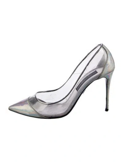 Pre-owned Dolce & Gabbana Pvc Slingback Pumps In White