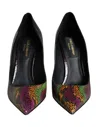 Dolce & Gabbana Python Leather Pump In Multi