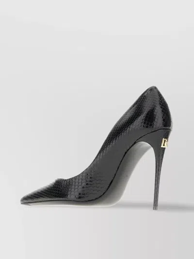 DOLCE & GABBANA PYTHON POINTED TOE STILETTO PUMPS