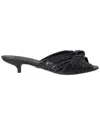 Dolce & Gabbana Black Exotic Leather Heels Slides Shoes In Black