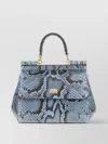 Dolce & Gabbana Multicolor Python Mini Sicily Handbag