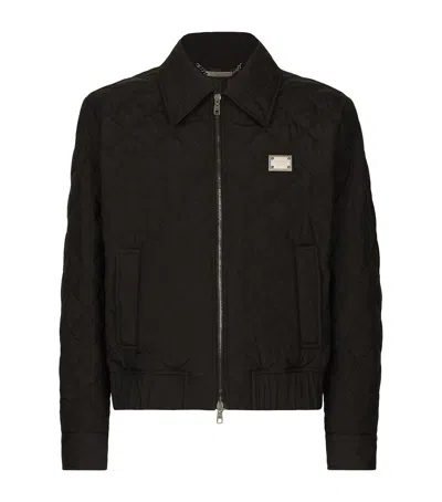 DOLCE & GABBANA QUILTED BOMBER JACKET